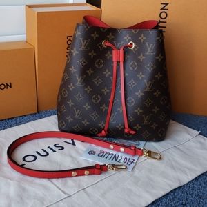 LOUIS VUITTON Monogram Neo noe Red / Neonoe